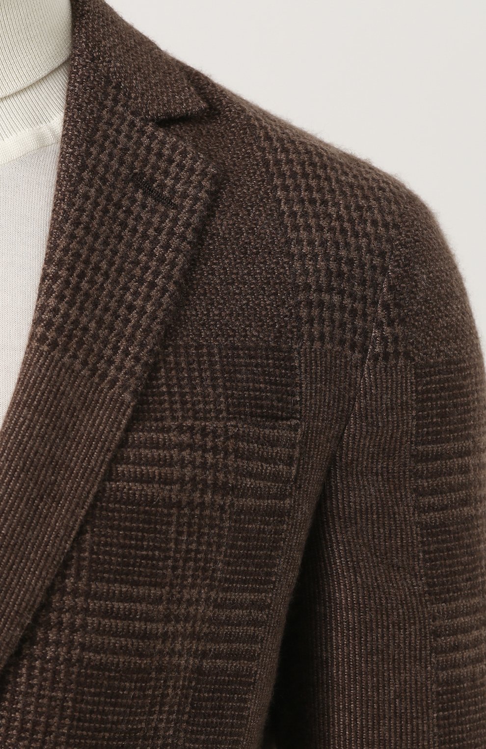 Однобортный пиджак из смеси кашемира и шелка RALPH LAUREN, арт. 798667894, фото 5