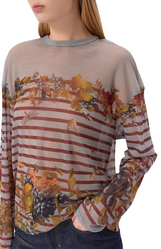 Лонгслив Jean Paul Gaultier 26/01-W-T0421/M014P Серый  26/01-W-T0421/M014P Фото 5