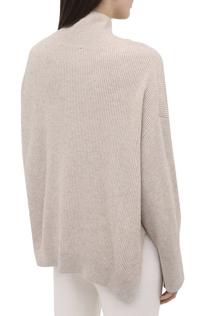 Пуловер NANUSHKA бежевого цвета по цене 35650 руб., арт. PIPPA_BEIGE_RECYCLED CASHMERE KNIT, фото 4 Пуловер NANUSHKA, арт. PIPPA_BEIGE_RECYCLED CASHMERE KNIT, фото 4