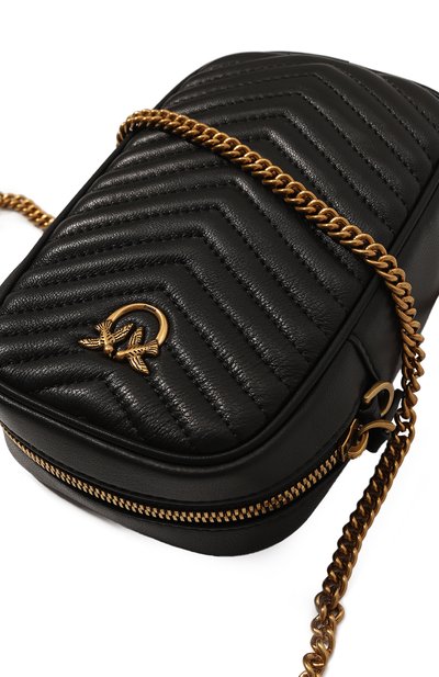 Сумка PINKO черного цвета по цене 24950 руб., арт. 100883/A0GK, фото 3 Сумка PINKO, арт. 100883/A0GK, фото 3