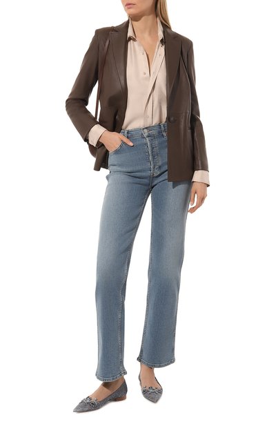 Комбинированные балетки RENE CAOVILLA, арт. C11346-005/PI01, фото 2