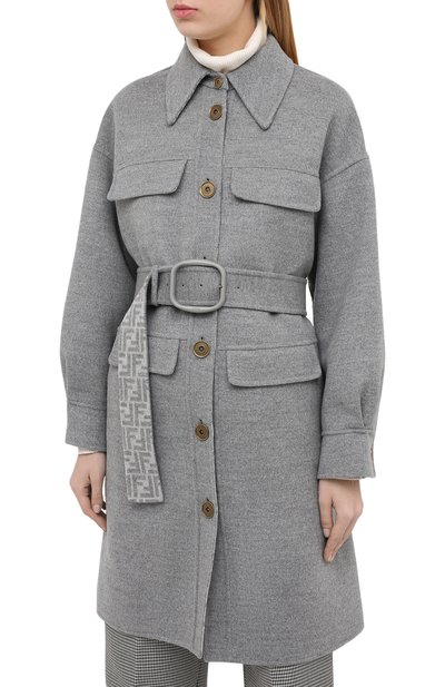 Шерстяное пальто FENDI, арт. FF8744 A5HD, фото 3