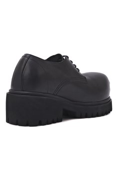 Мужские кожаные дерби stomper BALENCIAGA черного цвета, арт. 807326/WCDA0 | Фото 5 (Нос: Не проставлено; Материал внутренний: Натуральная кожа; Материал сплава: Проставлено; Материал внешний: Натуральная кожа; Стили: Классический)