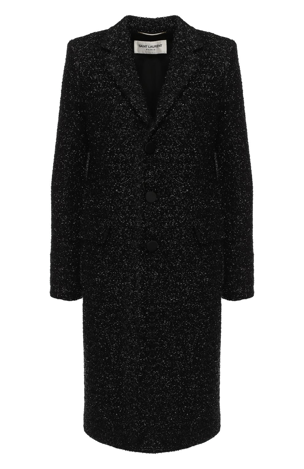 Пальто прямого кроя с отложным воротником SAINT LAURENT, арт. 517798/Y827T, фото 1