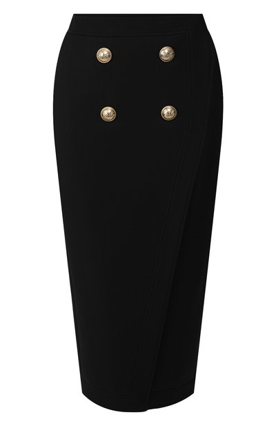 Женская юбка из смеси вискозы и шерсти BALMAIN, арт. TF14475/V093
