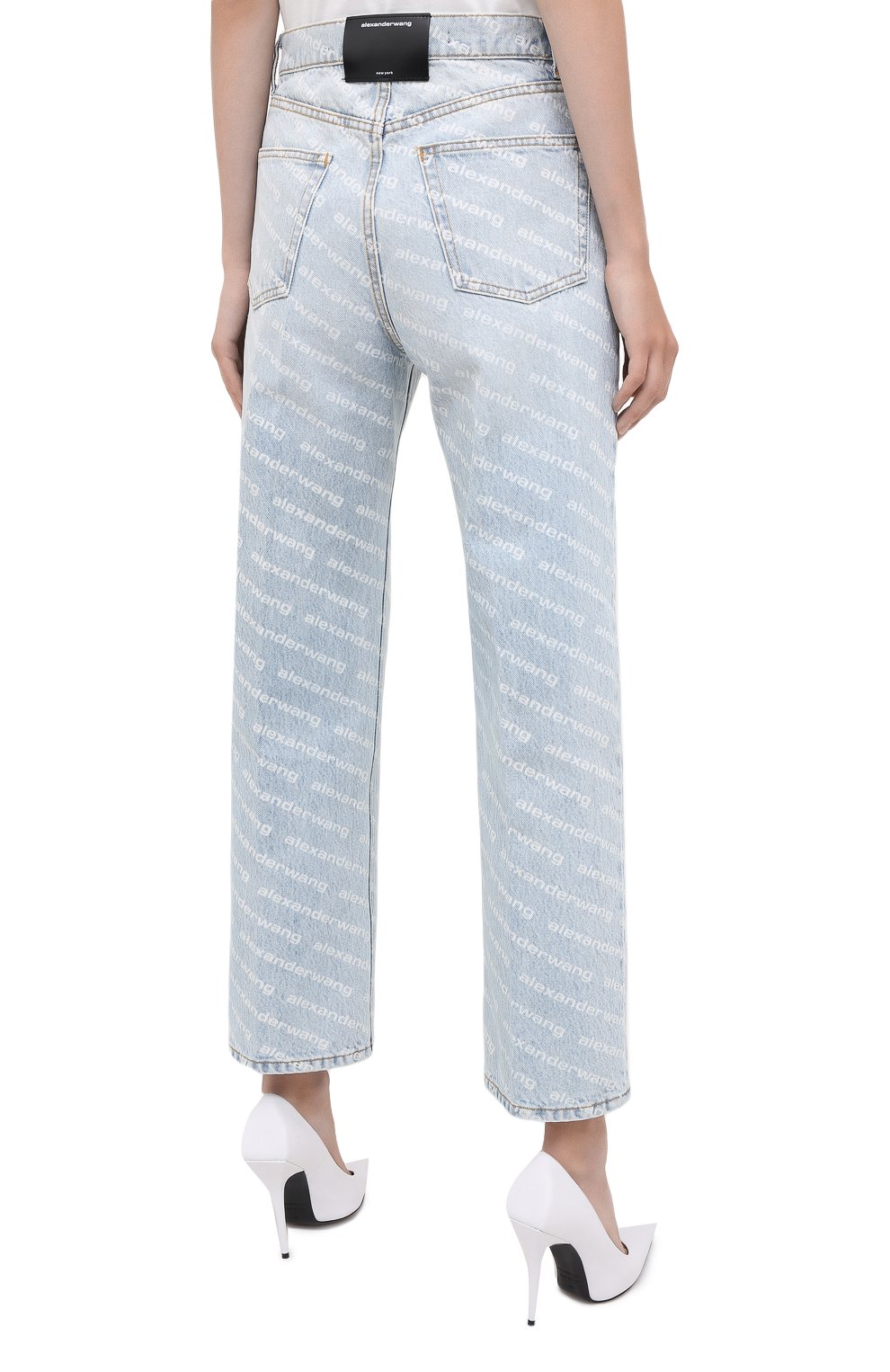 Джинсы ALEXANDER WANG голубого цвета по цене 36800 руб., арт. 4DC2204717, фото 4 Джинсы ALEXANDER WANG, арт. 4DC2204717, фото 4
