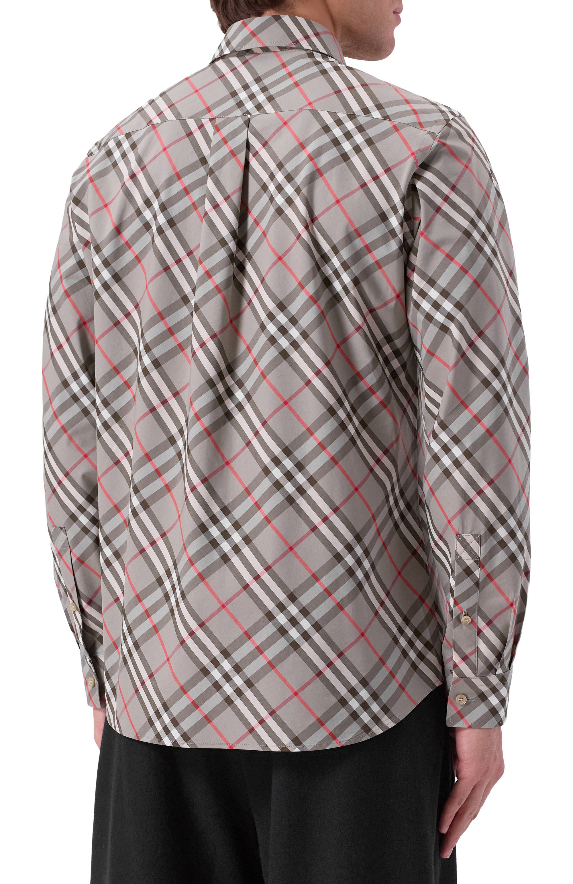 Хлопковая рубашка BURBERRY, арт. 8113533, фото 4