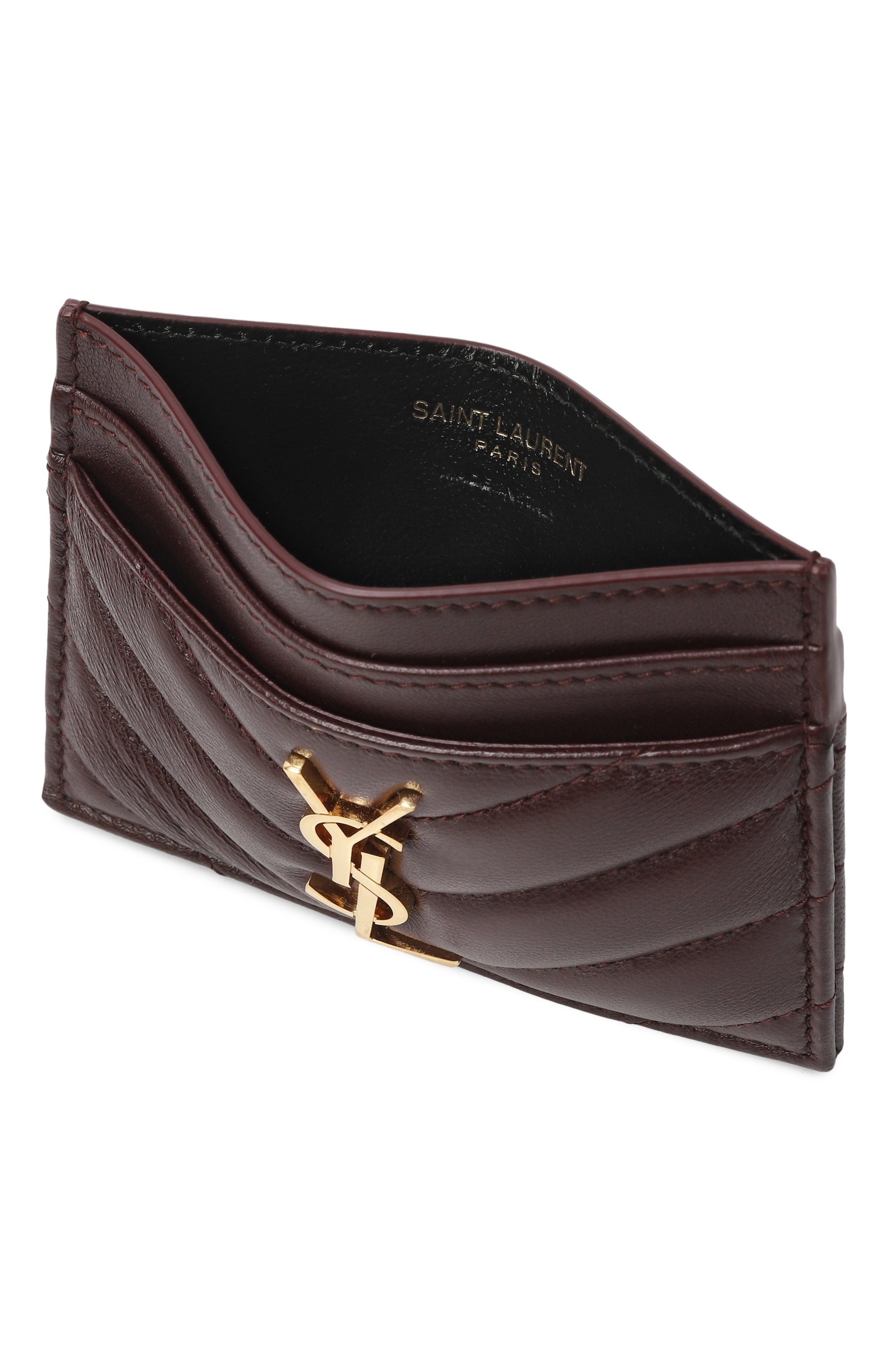 Кожаный футляр для кредитных карт SAINT LAURENT, арт. 423291/AAA44, фото 3