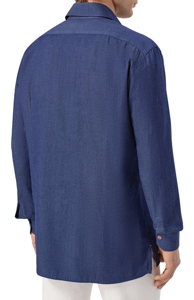 Джинсовая рубашка KITON, арт. UMCNERPH09696, фото 4