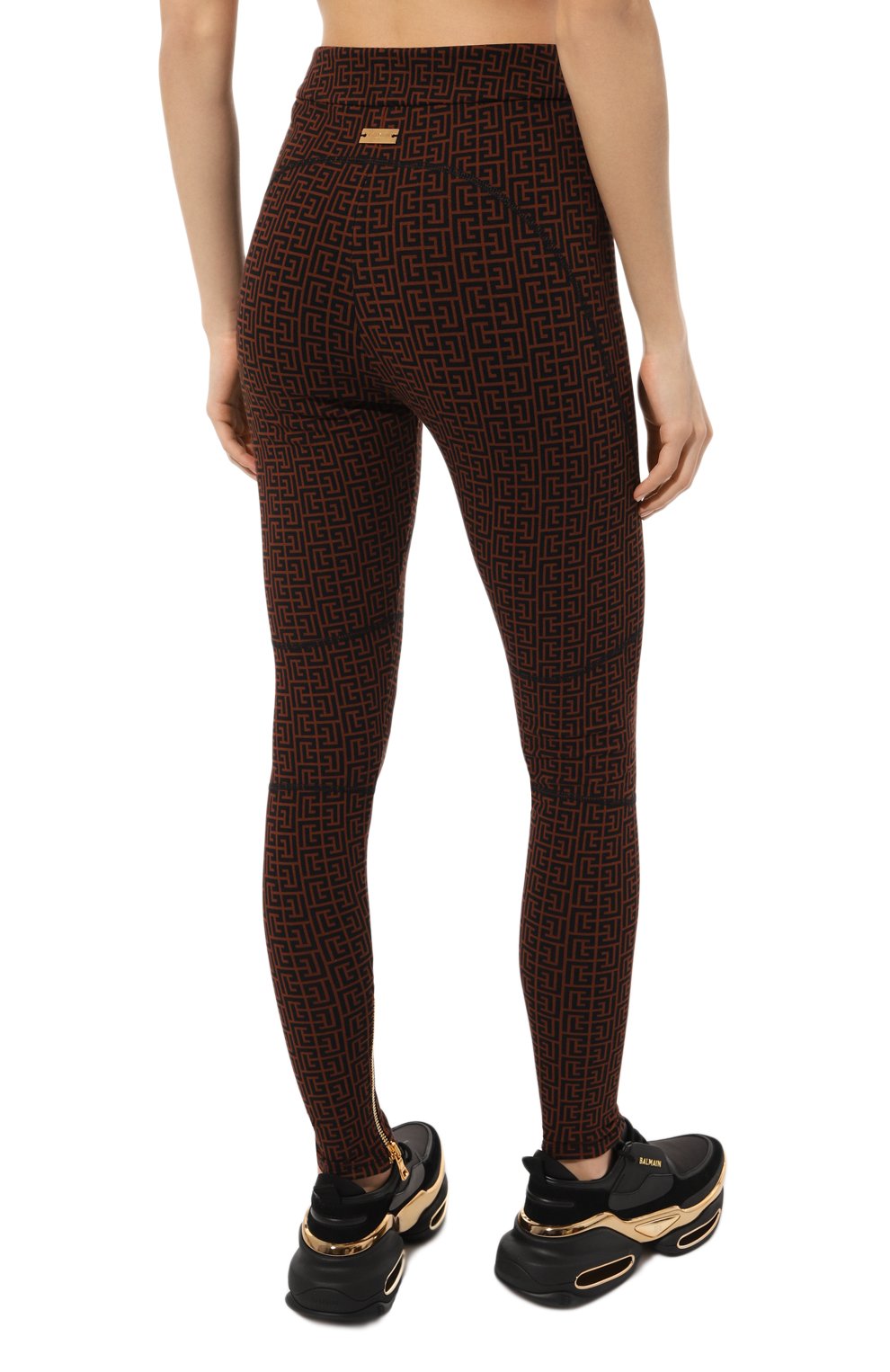 Хлопковые легинсы BALMAIN, арт. AF00C035JC97, фото 4
