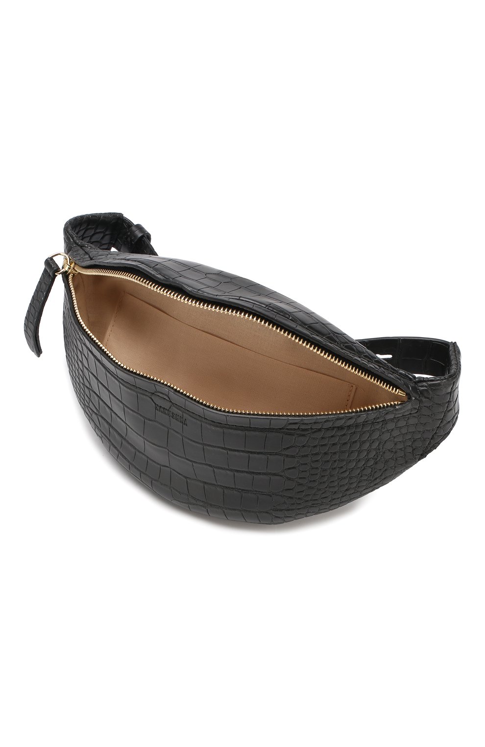 Поясная сумка lubo NANUSHKA, арт. LUB0_BLACK_CR0C EMB0SSED ALTER-LEATHER, фото 4