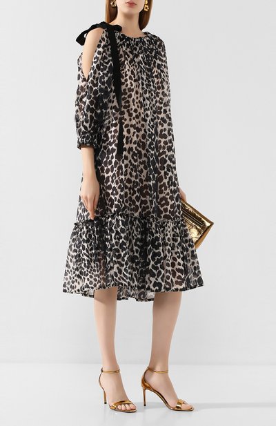 Хлопковое платье DRIES VAN NOTEN леопардового цвета по цене 95600 руб., арт. 201-11089-9002, фото 2 Хлопковое платье DRIES VAN NOTEN, арт. 201-11089-9002, фото 2