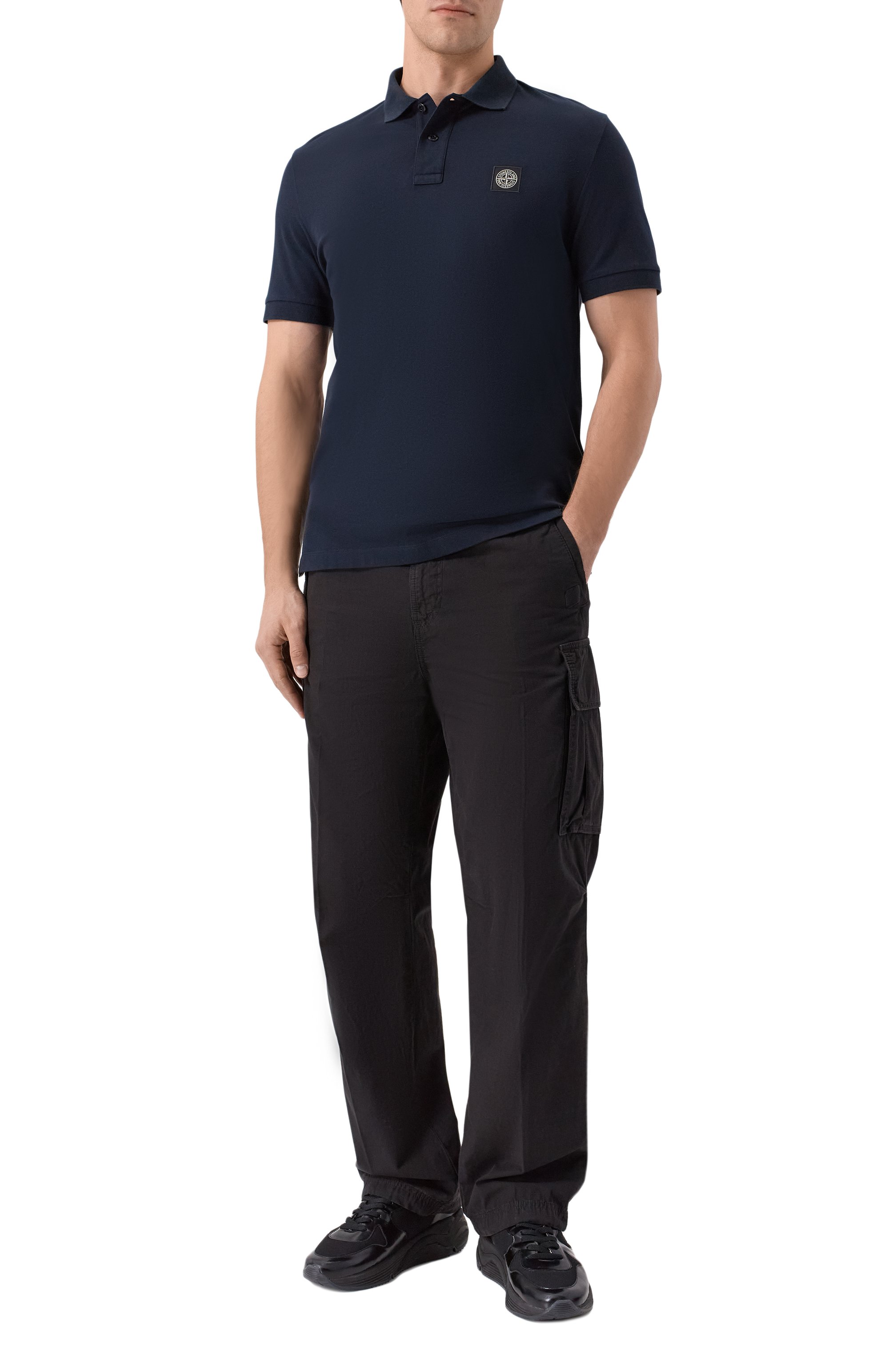 Хлопковое поло STONE ISLAND, арт. K2S152200005/S0017, фото 2
