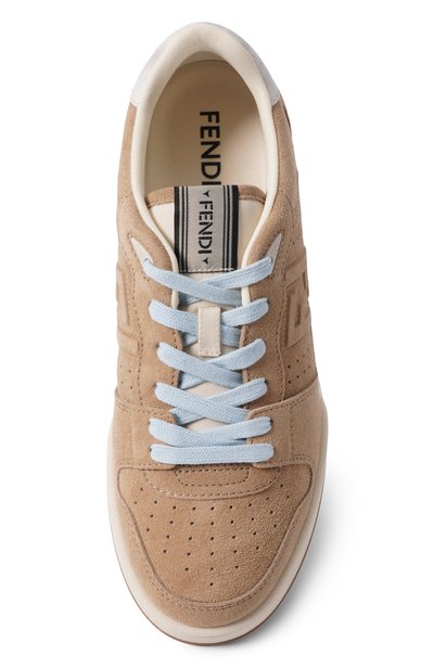 Замшевые кеды match FENDI бежевого цвета по цене 122500 руб., арт. 7E1971/B1RG, фото 5 Замшевые кеды match FENDI, арт. 7E1971/B1RG, фото 5