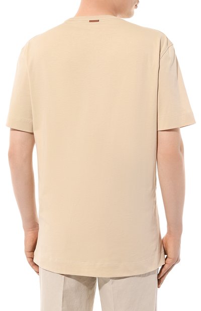 Хлопковая футболка ZEGNA, арт. UD360A7/D760, фото 4