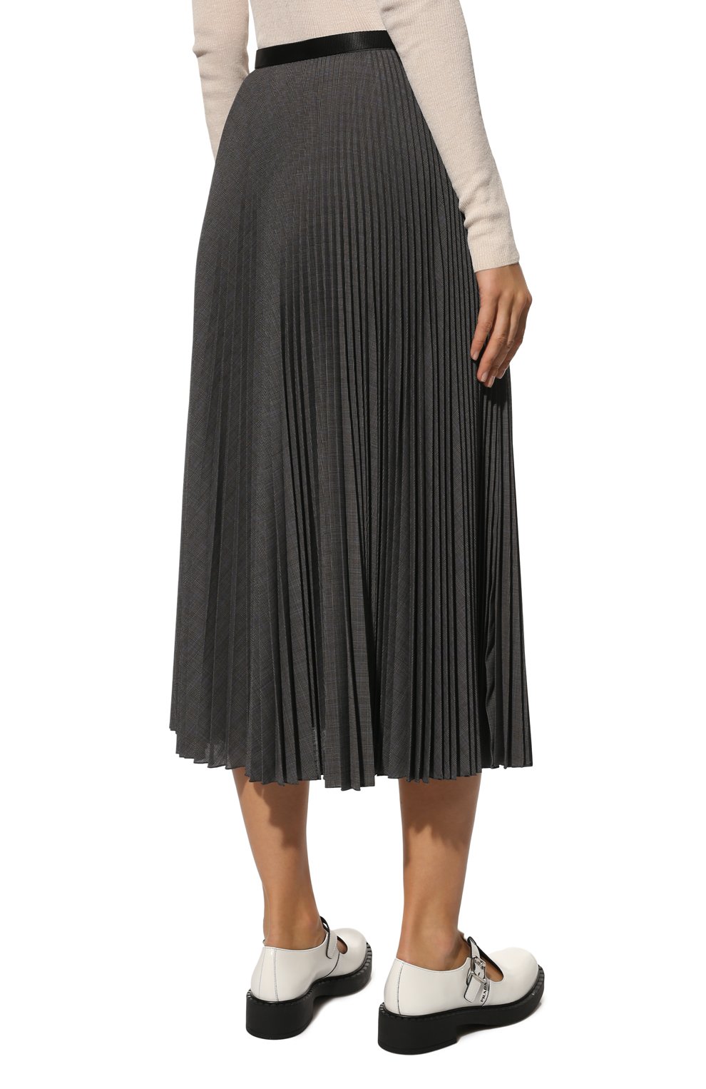 Плиссированная юбка PRADA, арт. P175RH-1U7H-F0308-202, фото 4