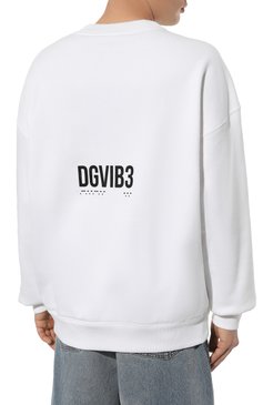 Мужской хлопковый свитшот dgvib3 DOLCE & GABBANA белого цвета, арт. G9AQVT/G7K3H | Фото 4 (Рукава: Длинные; Длина (для топов): Стандартные; Принт: С принтом; Мужское Кросс-КТ: свитшот-одежда; Материал сплава: Проставлено; Материал внешний: Хлопок; Стили: Спорт-шик; Драгоценные камни: Проставлено)