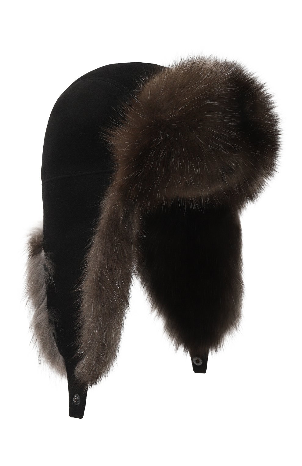 Шерстяная шапка-ушанка с мехом соболя VICTORIA KUSENKOVA, арт. 099103304153, фото 1