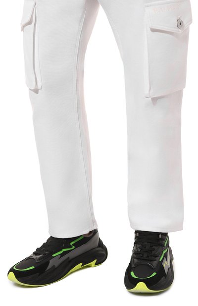 Комбинированные кроссовки run-row BALMAIN, арт. DM1VI355/LNVY, фото 3