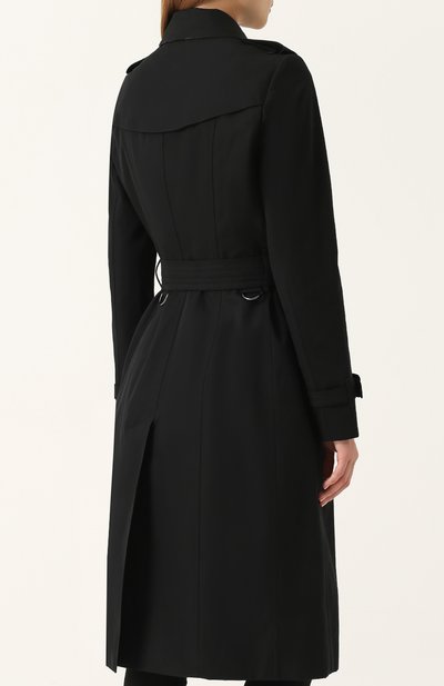 Хлопковый двубортный тренч с поясом BURBERRY, арт. 4013324, фото 4
