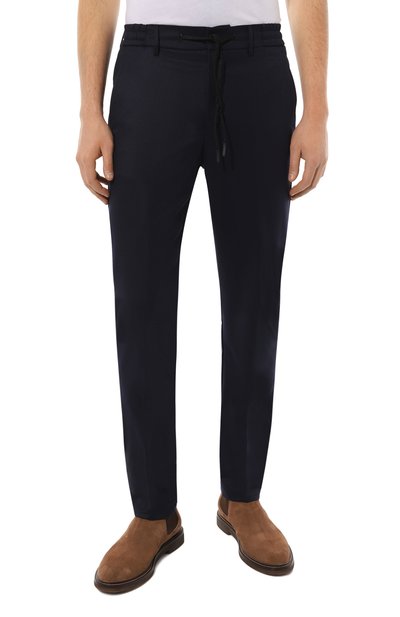 Шерстяные брюки BERWICH темно-синего цвета по цене 41700 руб., арт. SPIAGGIA/VB8996, фото 3 Шерстяные брюки BERWICH, арт. SPIAGGIA/VB8996, фото 3