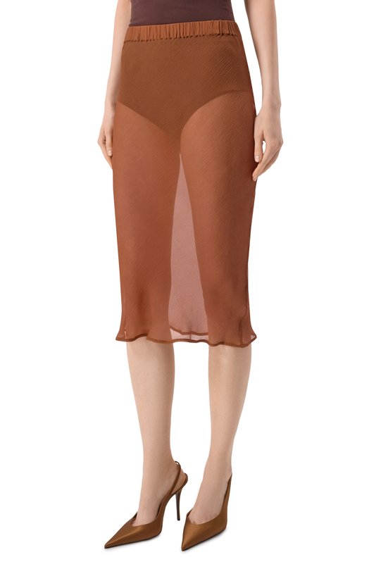 Шелковая юбка Albus Lumen AL.RT25.001.SKIRT Коричневый  AL.RT25.001.SKIRT Фото 3