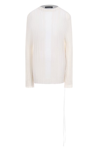 Женский пуловер из хлопка и кашемира ANN DEMEULEMEESTER, арт. B0013192/KN068