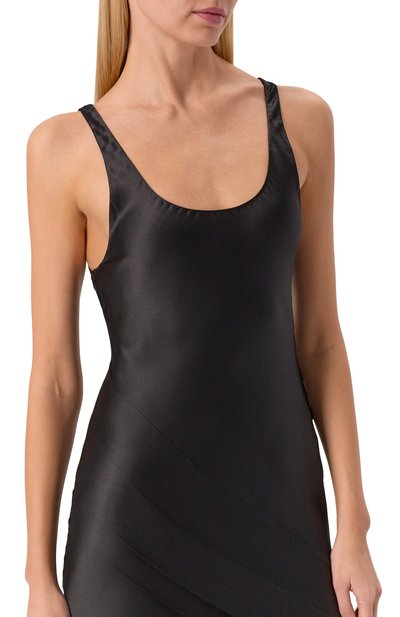 Атласное платье SAINT LAURENT, арт. 841805/Y7G27, фото 4