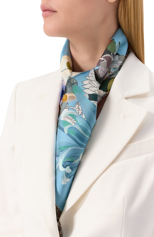 Шелковый платок Radical Chic 710991.07.02 Голубой  710991.07.02 Фото 2