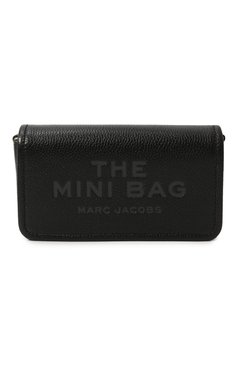 Женская сумка the mini bag MARC JACOBS (THE) черного цвета, арт. 2S4SMN080S02 | Фото 1 (Ремень/цепочка: На ремешке; Материал сплава: Проставлено; Материал: Натуральная кожа; Драгоценные камни: Проставлено; Размер: mini)