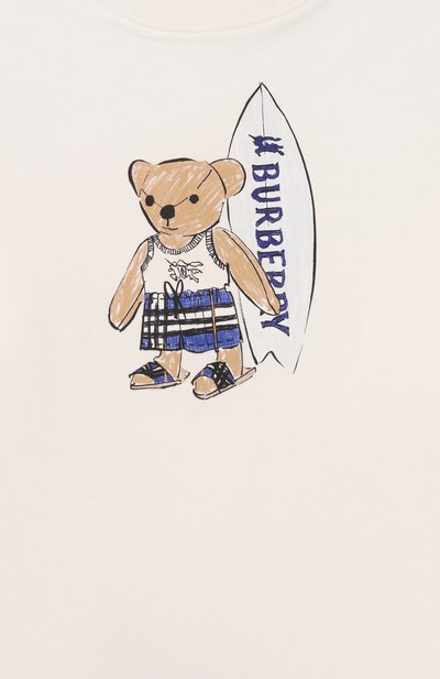 Хлопковая футболка BURBERRY, арт. 8117540, фото 3