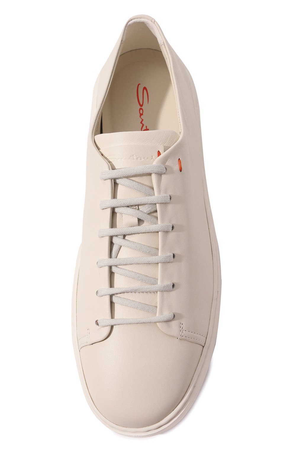 Кожаные кеды cleanic SANTONI, арт. MBCD21640BARTSB9I25, фото 6