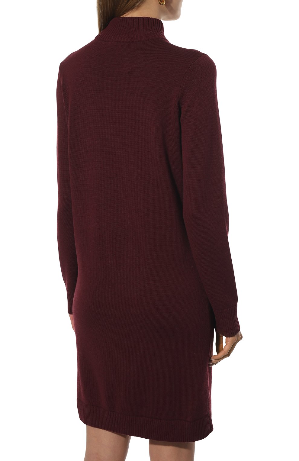 Платье из хлопка и шерсти BOSS, арт. 50436150, фото 4