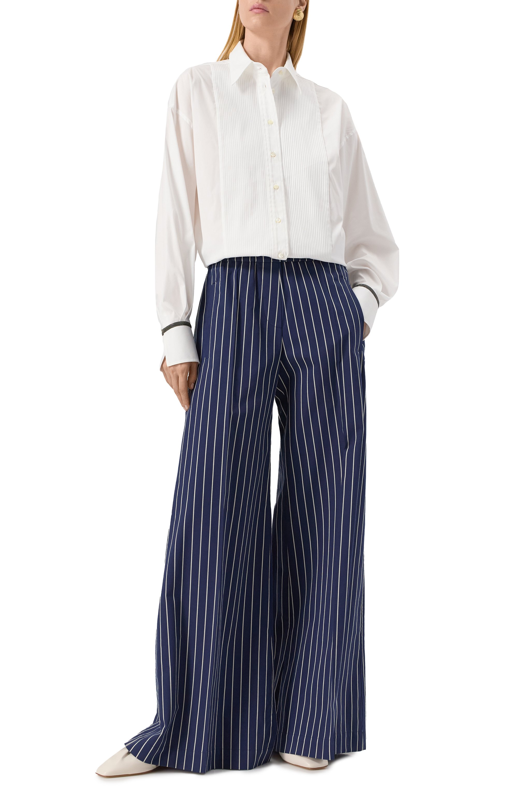 Хлопковая рубашка BRUNELLO CUCINELLI, арт. M0091RB416, фото 2