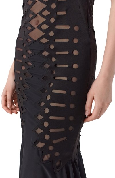 Платье BLUMARINE черного цвета по цене 211000 руб., арт. 2A755A, фото 4 Платье BLUMARINE, арт. 2A755A, фото 4