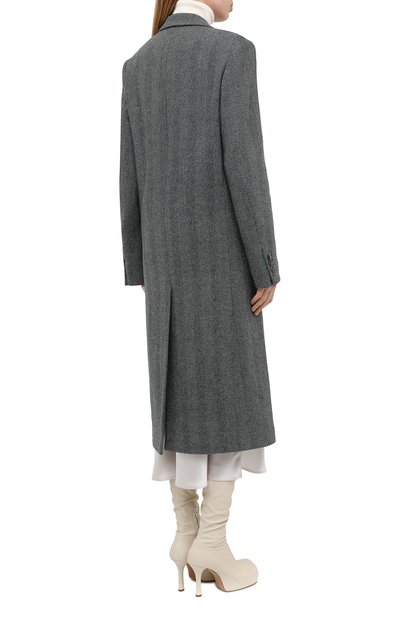 Шерстяное пальто DRIES VAN NOTEN серого цвета по цене 177500 руб., арт. 202-10202-1035, фото 4 Шерстяное пальто DRIES VAN NOTEN, арт. 202-10202-1035, фото 4
