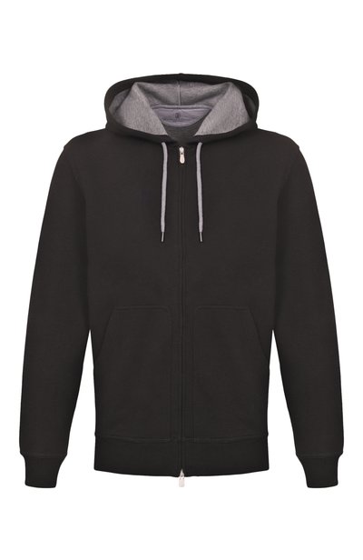 Мужской толстовка из хлопка и кашемира BRUNELLO CUCINELLI, арт. MM8319069G