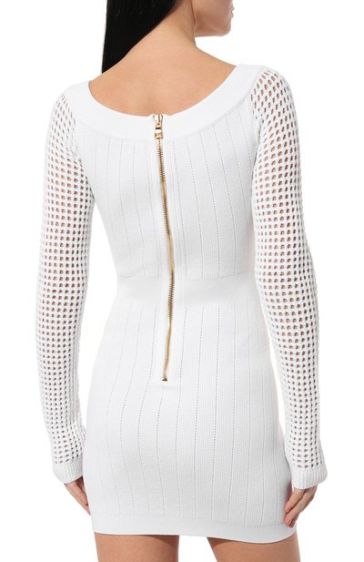 Платье из вискозы BALMAIN, арт. AF0R8398KE17, фото 4
