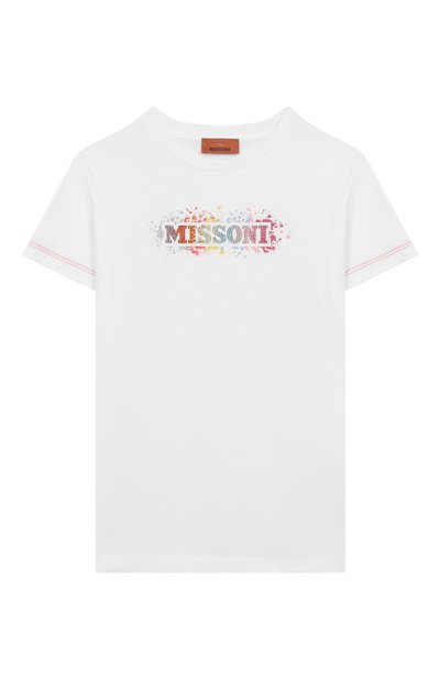 Хлопковая футболка MISSONI, арт. MW8A31/J0177/6-10