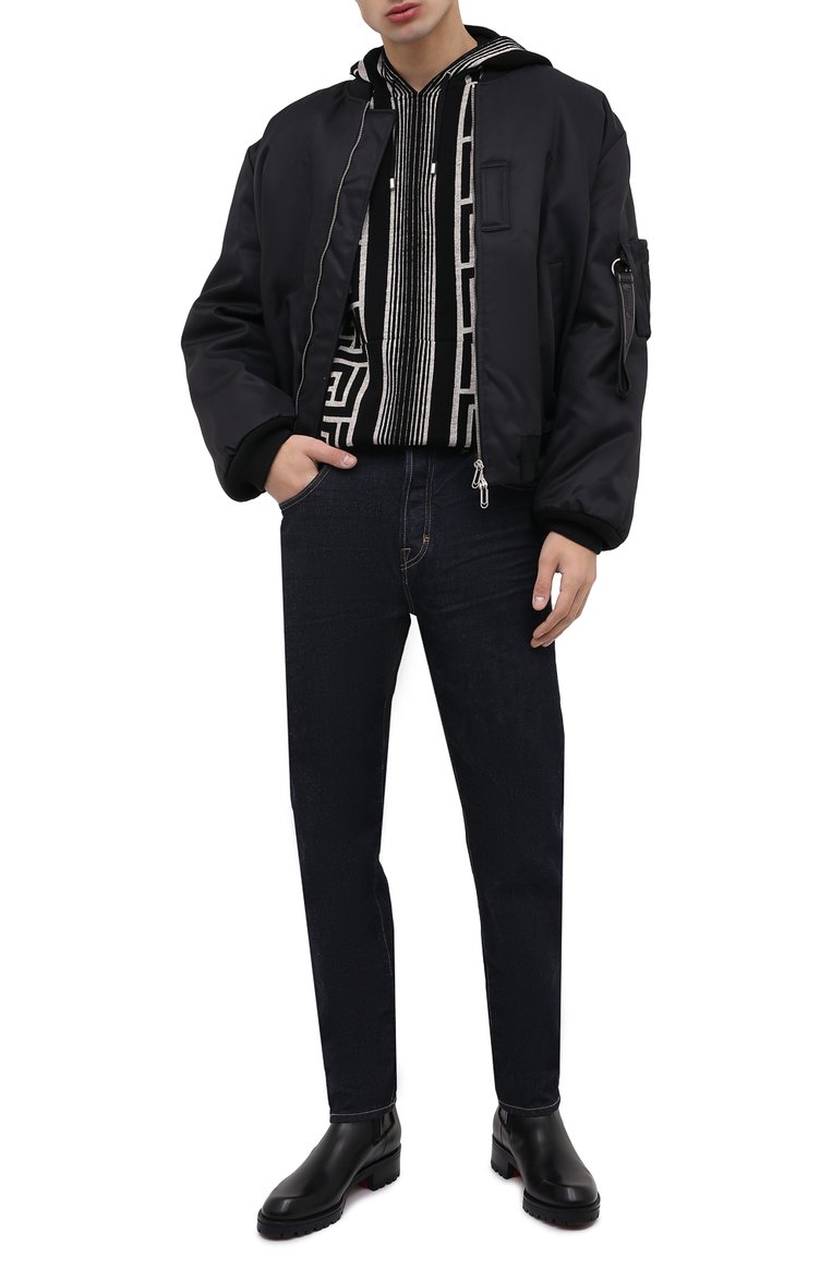 Худи из шерсти и льна BALMAIN, арт. XH1JR070/KB34, фото 2