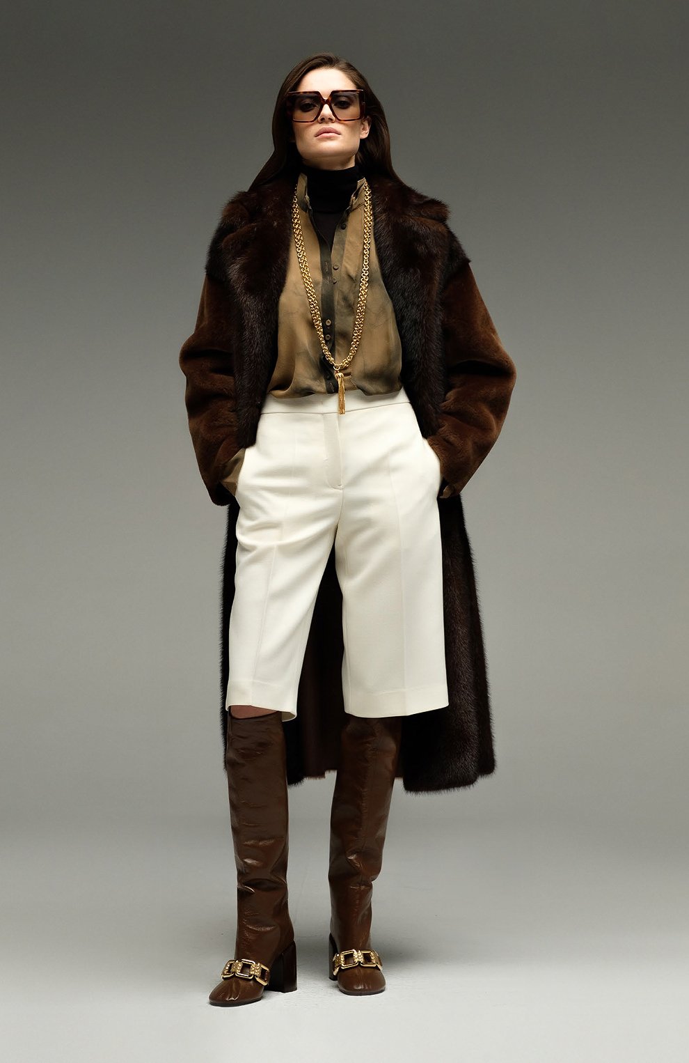 Шерстяные шорты-бермуды JIL SANDER, арт. JSWT306200-WT200400, фото 6