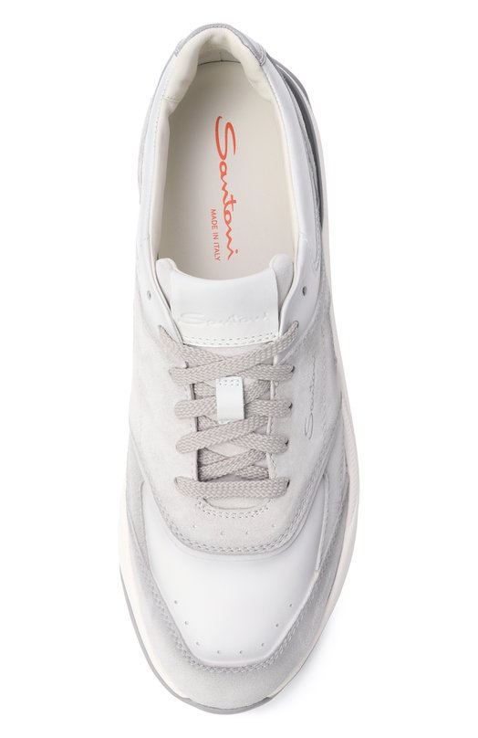 Кожаные кроссовки Innova Santoni MBIG22112BGRGSBB Серый  MBIG22112BGRGSBB Фото 5