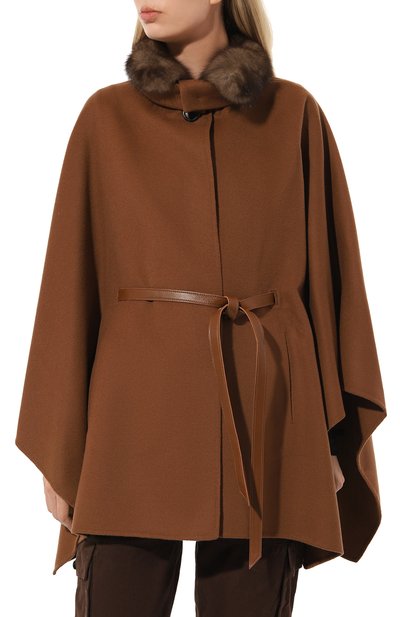 Кашемировый кейп SABLEFUR, арт. 72215-sb-02, фото 3