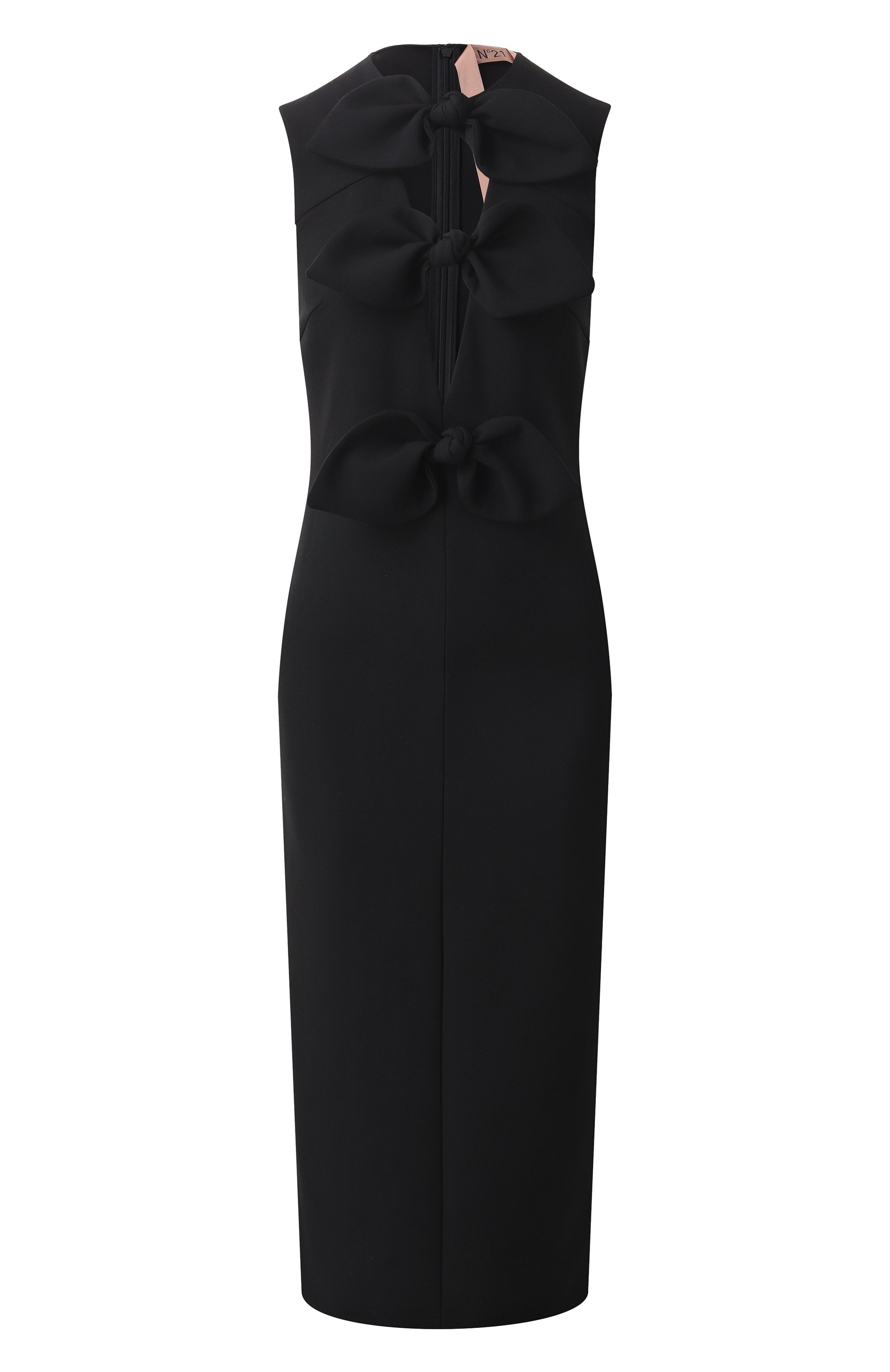 Платье N21 черного цвета по цене 95050 руб., арт. H061/5113, фото 1 Платье N21, арт. H061/5113, фото 1