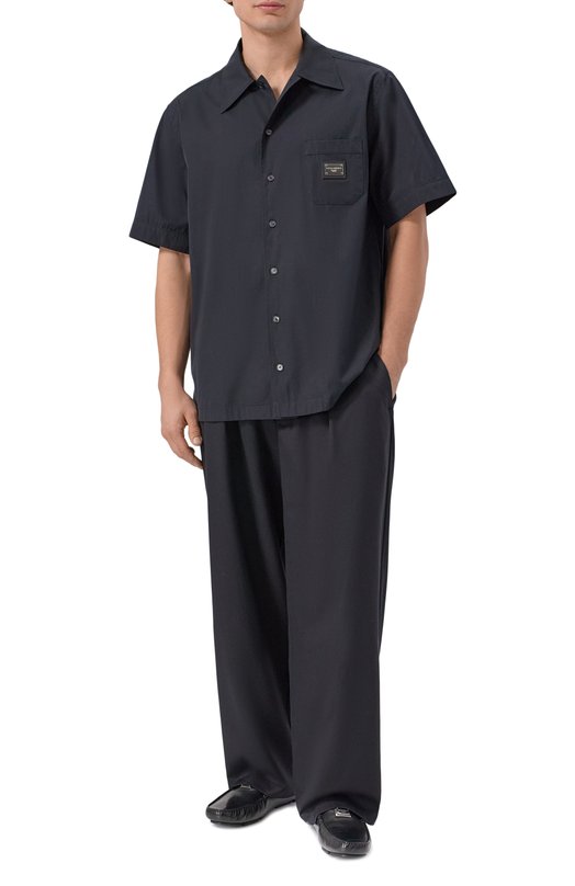 Кожаные мокасины DG Driver Dolce & Gabbana A50596/A0065 Чёрный  A50596/A0065 Фото 2