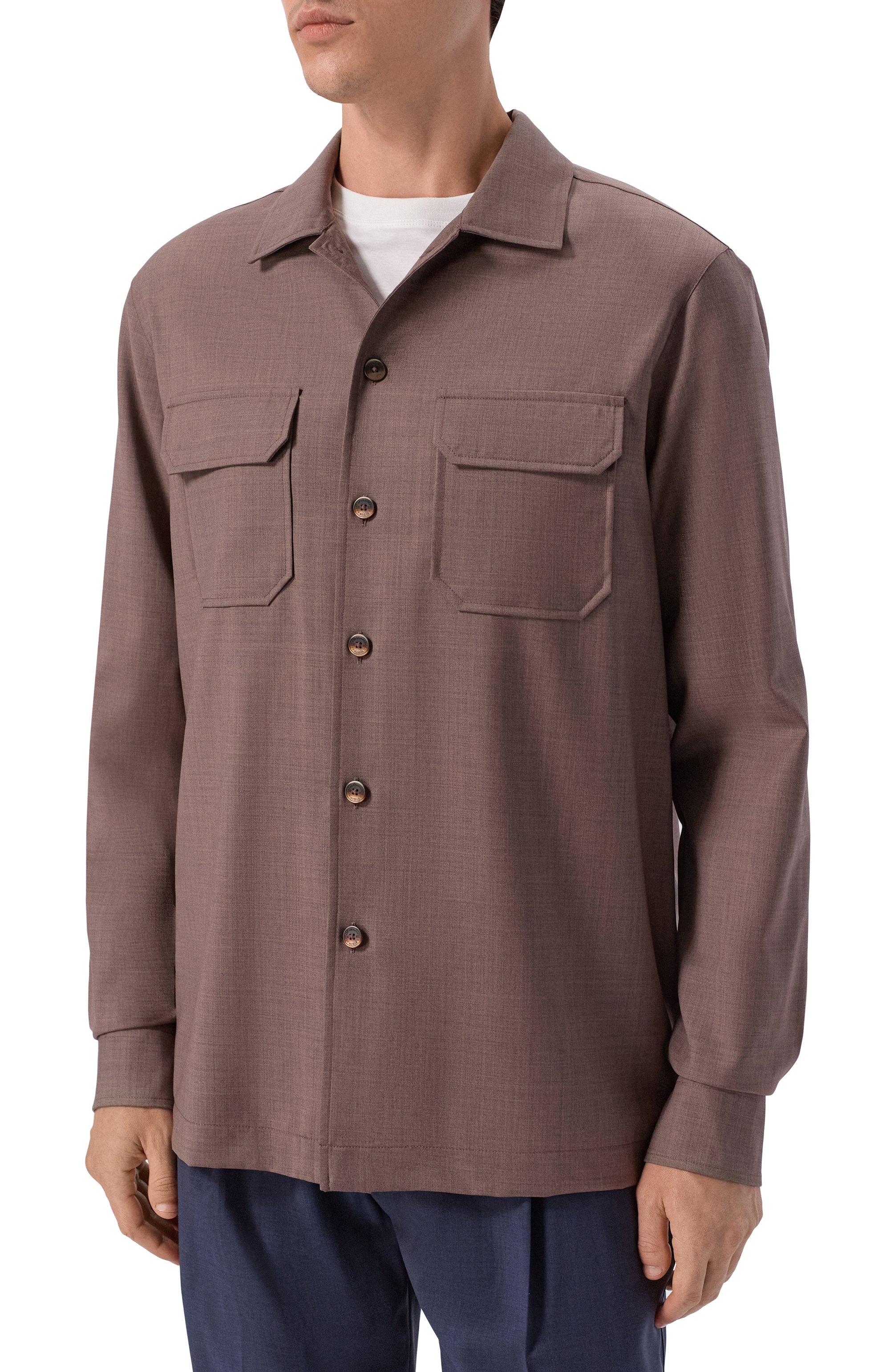 Шерстяная рубашка CAPOBIANCO, арт. 20M514.UN00., фото 3