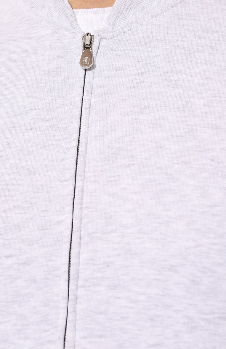 Хлопковая толстовка BRUNELLO CUCINELLI, арт. M0T359072G, фото 5