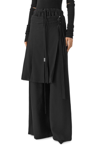 Брюки из вискозы и шерсти ANN DEMEULEMEESTER, арт. B0013605/FA556, фото 3