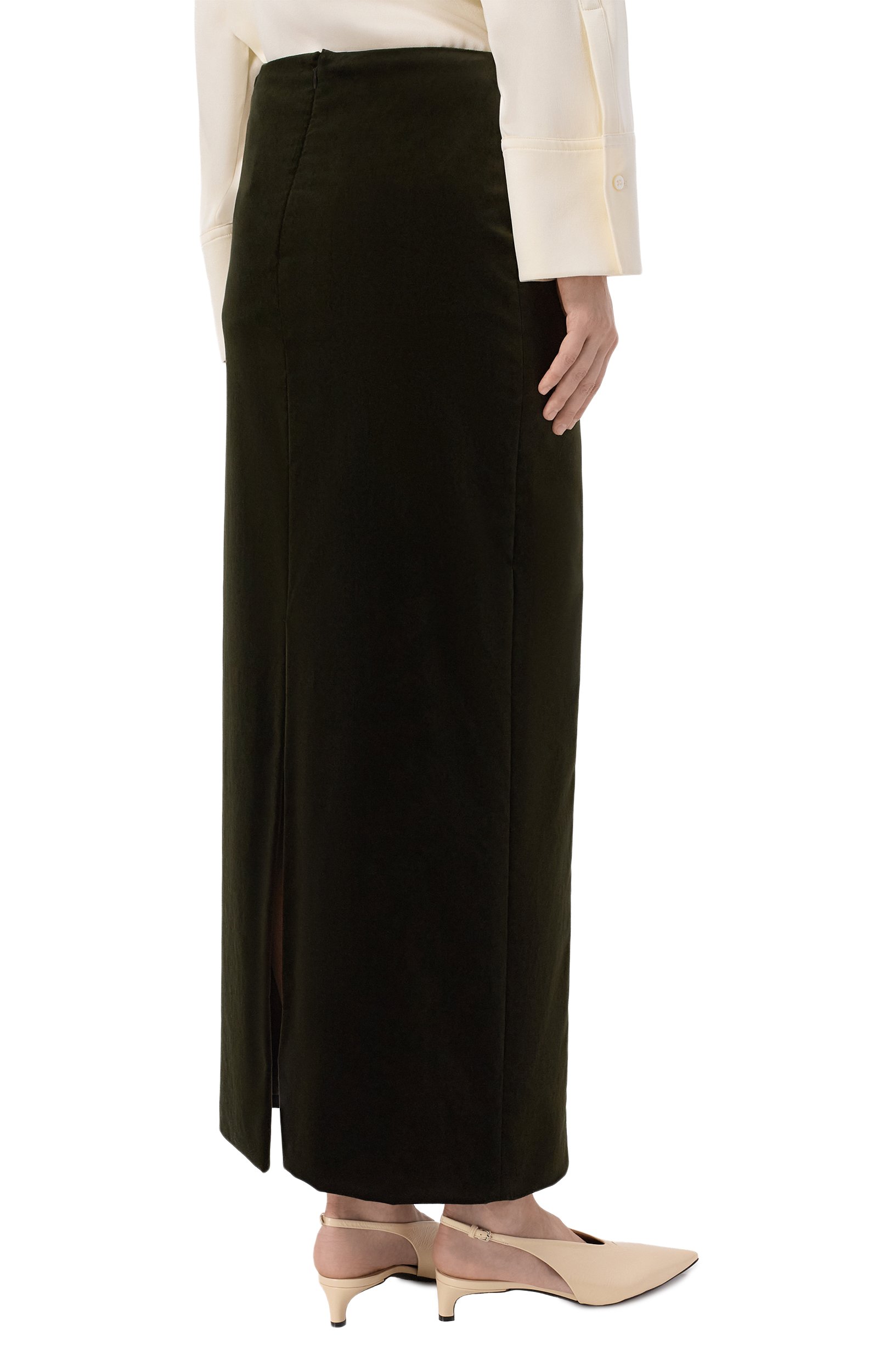 Хлопковая юбка JIL SANDER, арт. J02MA0396/J45370, фото 4