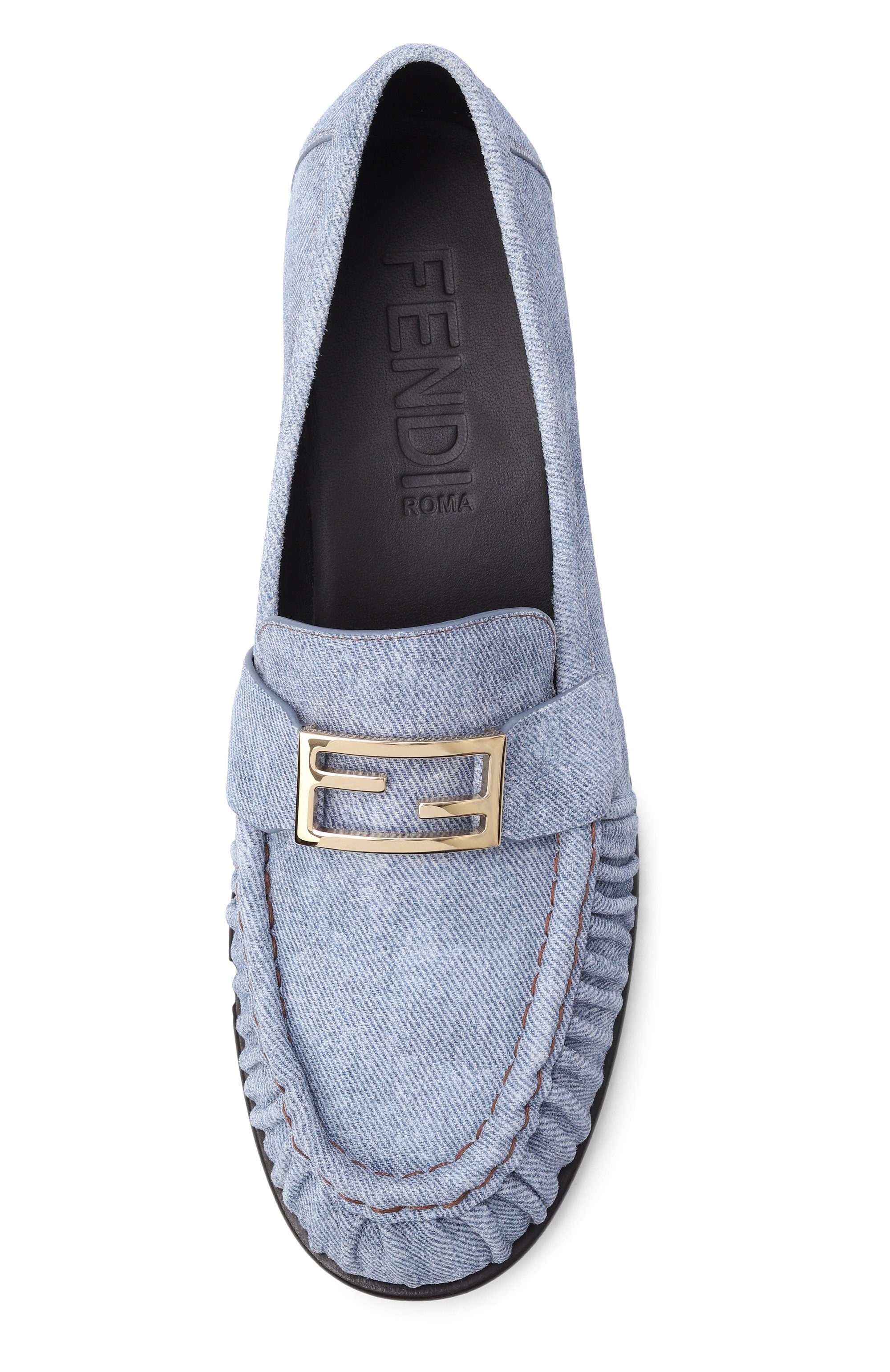 Текстильные лоферы baguette FENDI, арт. 8D8756 AY9D F0RU7, фото 6